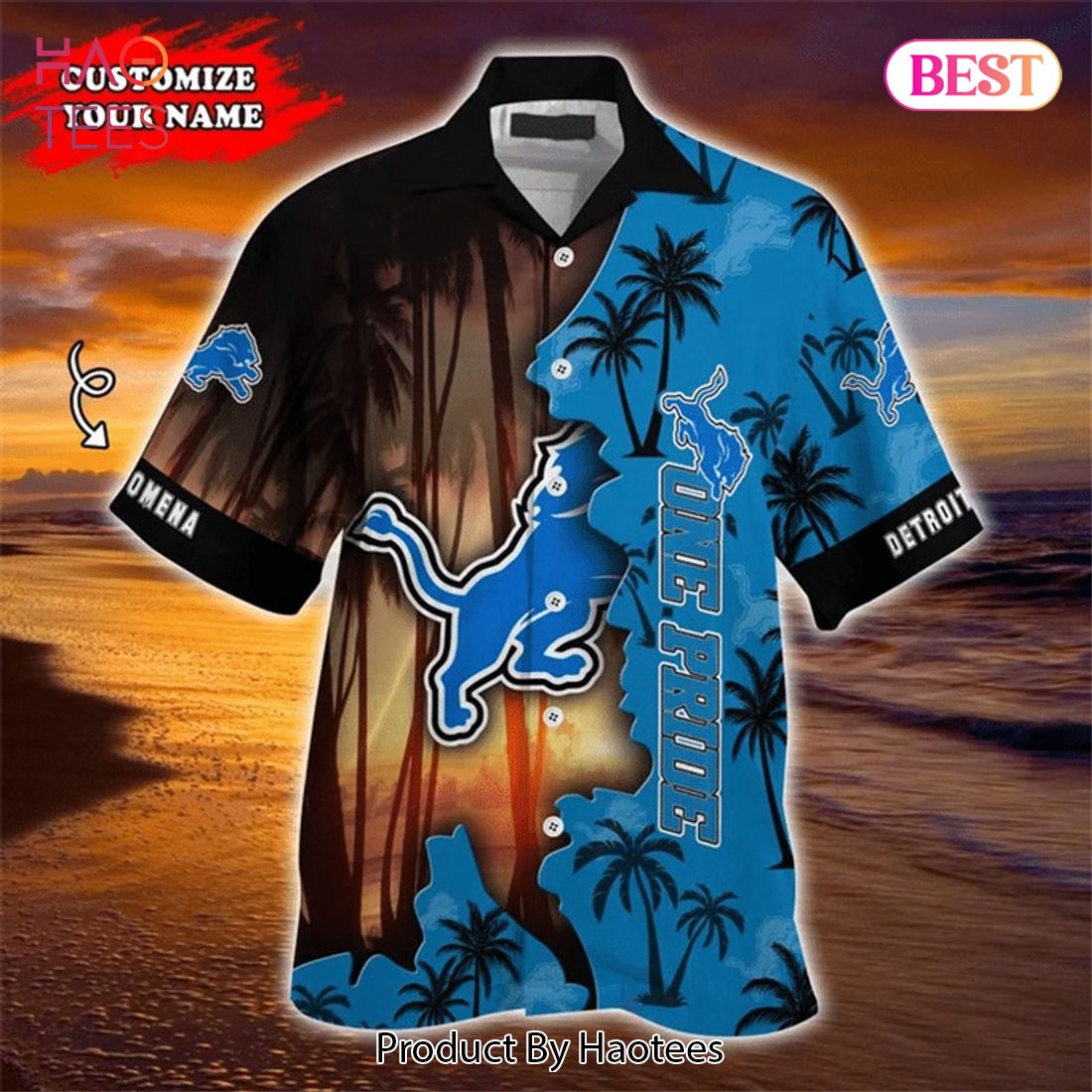 Detroit Lions Hawaiian Shirt Detroit Lions Cool Custom Hawaiian Shirts -  Upfamilie Gifts Store