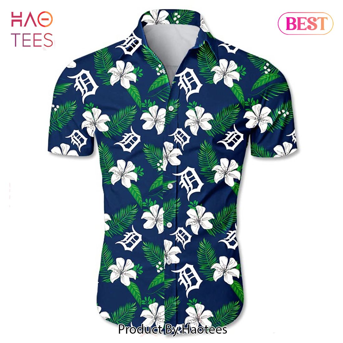 NEW FASHION 2023 Detroit Tigers Hawaiian Shirt flower summer gift for fans