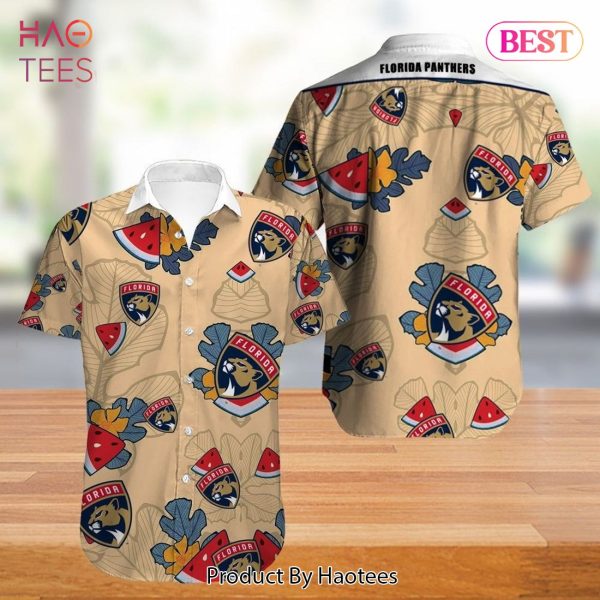 NEW FASHION 2023 Florida Panthers Hawaiian Shirt Tropical Flowers summer for fans