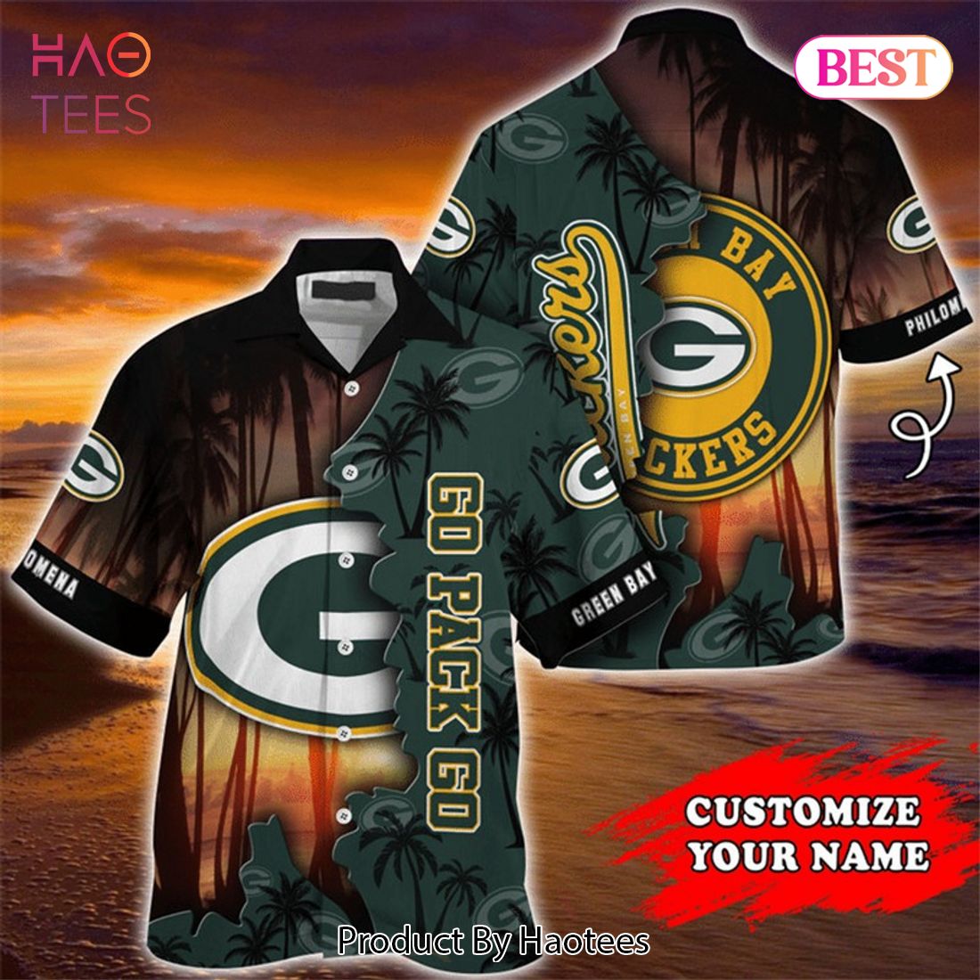 NEW FASHION 2023 Green Bay Packers Hawaiian Shirt tropical island personalized NEW FASHION 2023 Green Bay Packers Hawaiian Shirt tropical island personalized