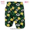 NEW FASHION 2023 Green Bay Packers Hawaiian Shirt Tropical Flower Short Sleeve