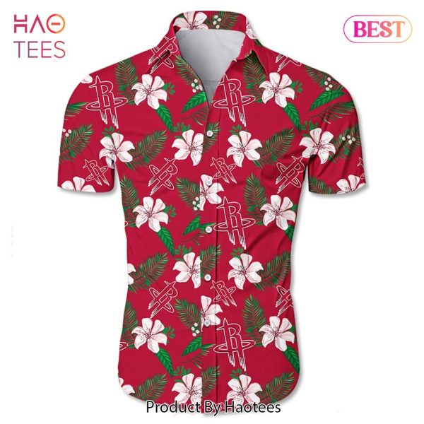NEW FASHION 2023 Houston Rockets Hawaiian shirt Tropical Flower summer