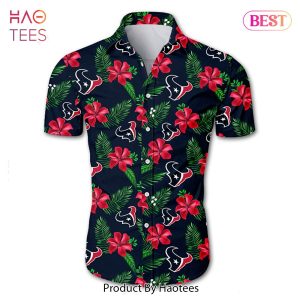NEW FASHION 2023 Houston Texans Hawaiian Shirt Tropical Flower summer