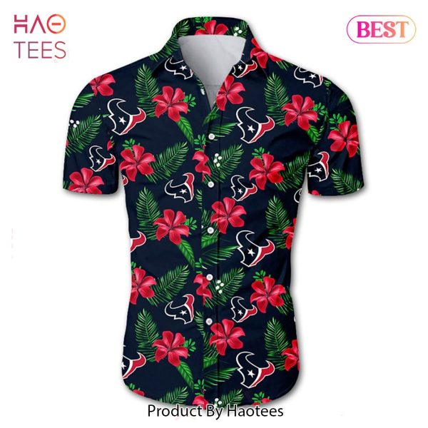 NEW FASHION 2023 Houston Texans Hawaiian Shirt Tropical Flower summer
