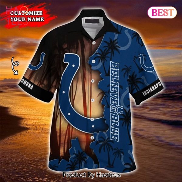 NEW FASHION 2023 Indianapolis Colts Hawaiian Shirt tropical island personalized
