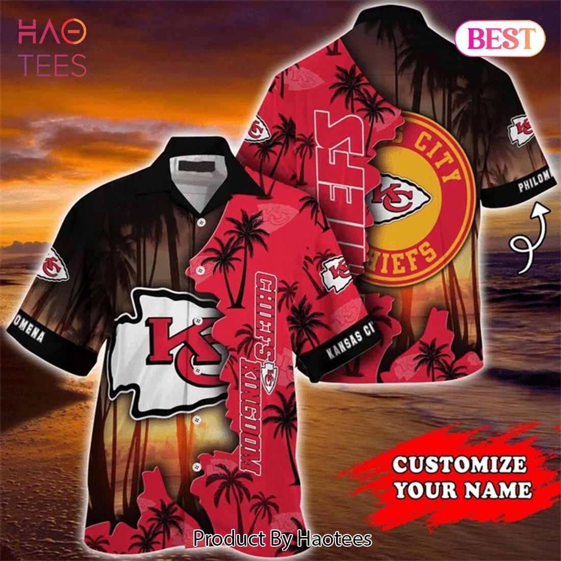 Kansas City Chiefs NFL Baseball Tropical Flower Baseball Jersey Shirt