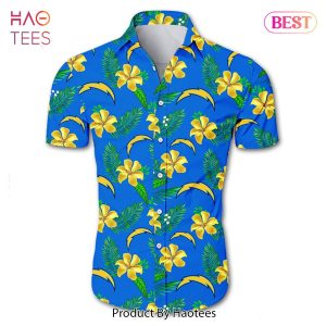 NEW FASHION 2023 Los Angeles Chargers Hawaiian Shirt Tropical Flower summer
