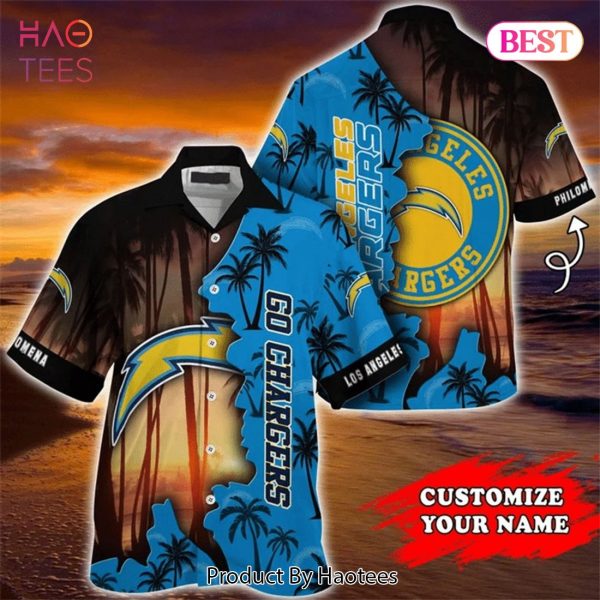 NEW FASHION 2023 Los Angeles Chargers Hawaiian Shirts tropical island personalized