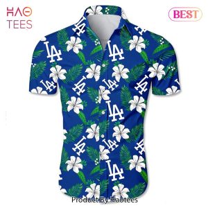 NEW FASHION 2023 Los Angeles Dodgers Hawaiian shirt Tropical flower gift for fans