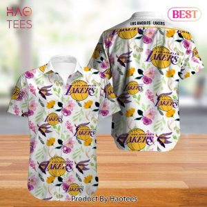 NEW FASHION 2023 Los Angeles Lakers Hawaiian Shirt Flower summer new design