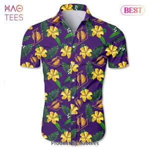 NEW FASHION 2023 Los Angeles Lakers Hawaiian shirt Tropical Flower summer