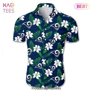 NEW FASHION 2023 Los Angeles Rams Hawaiian Shirt Tropical Flower summer