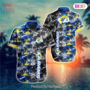NEW FASHION 2023 Los Angeles Rams Hawaiian Shirts flower gift for summer