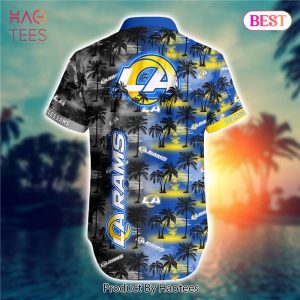 NEW FASHION 2023 Los Angeles Rams Hawaiian Shirts flower gift for summer