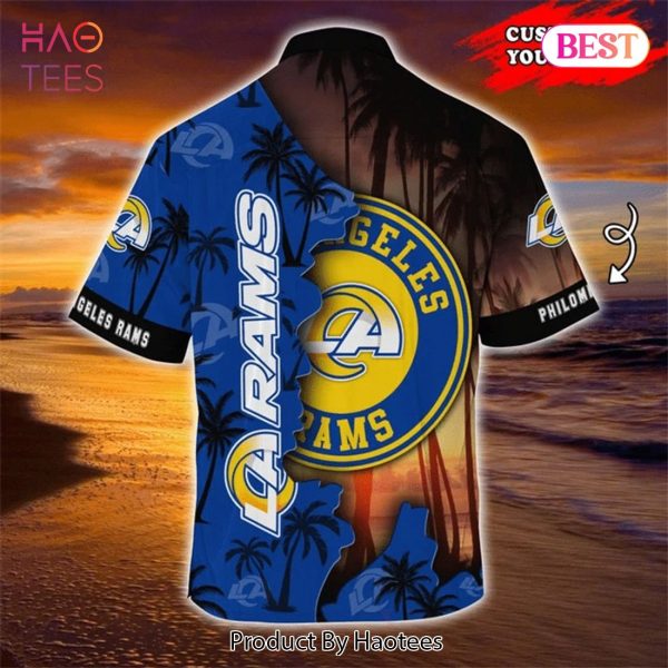 NEW FASHION 2023 Los Angeles Rams Hawaiian Shirts tropical island personalized