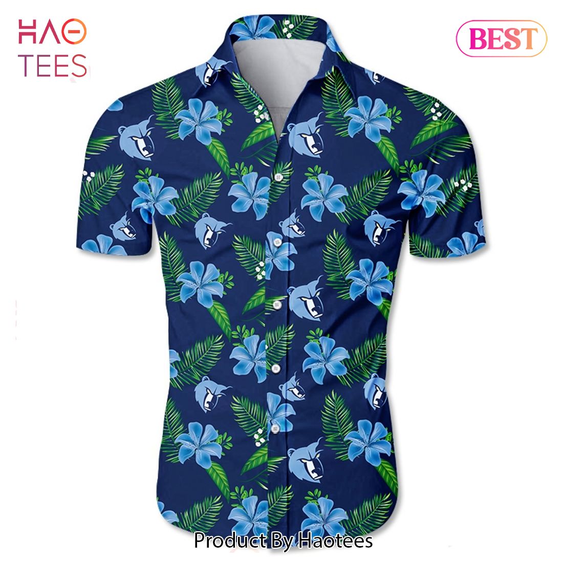 NEW FASHION 2023 Memphis Grizzlies Hawaiian shirt Tropical Flower summer NEW FASHION 2023 Memphis Grizzlies Hawaiian shirt Tropical Flower summer