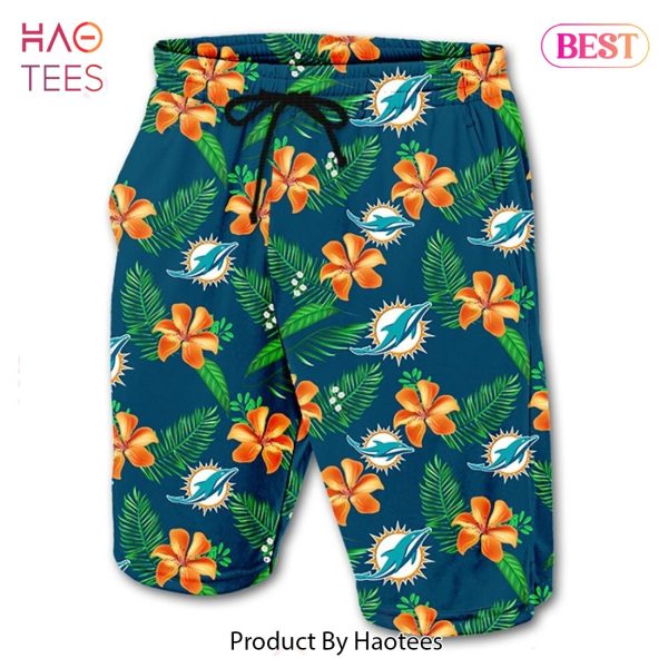 NEW FASHION 2023 Miami Dolphins Hawaiian Shorts gift for summer