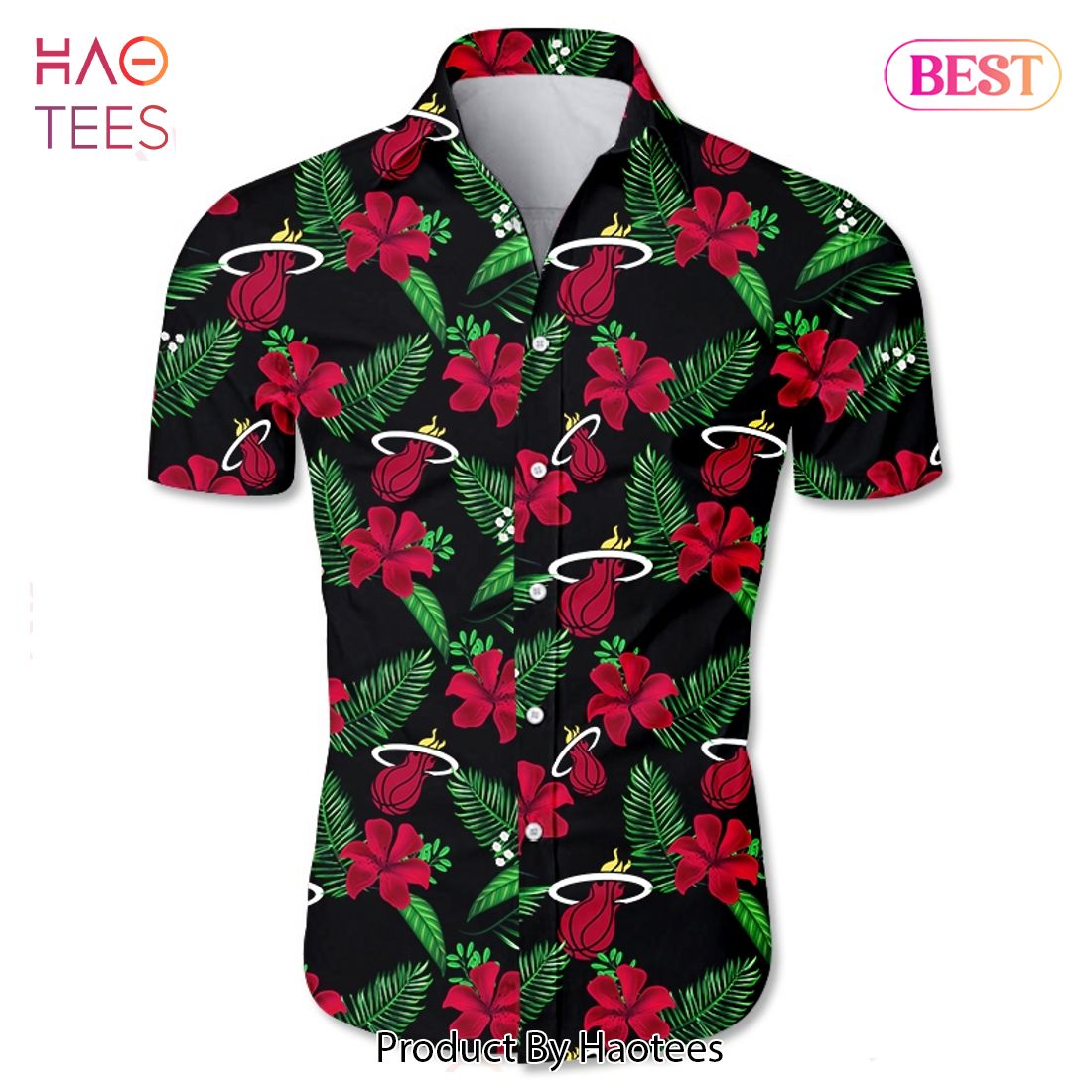 NEW FASHION 2023 Miami Heat Hawaiian shirt Tropical Flower summer NEW FASHION 2023 Miami Heat Hawaiian shirt Tropical Flower summer