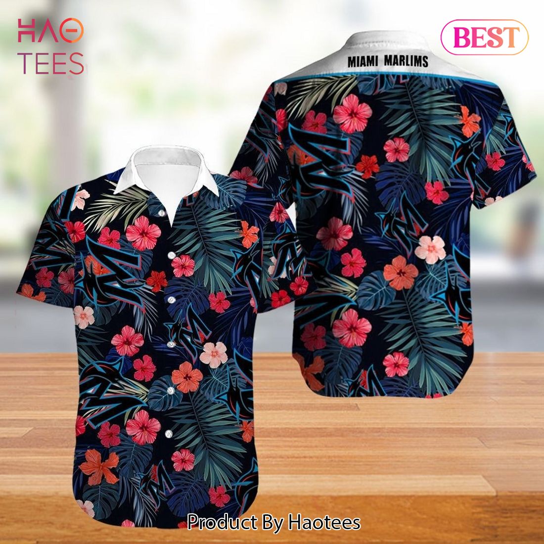 NEW FASHION 2023 Miami Marlins Hawaiian Shirt flower summer gift for fans NEW FASHION 2023 Miami Marlins Hawaiian Shirt flower summer gift for fans
