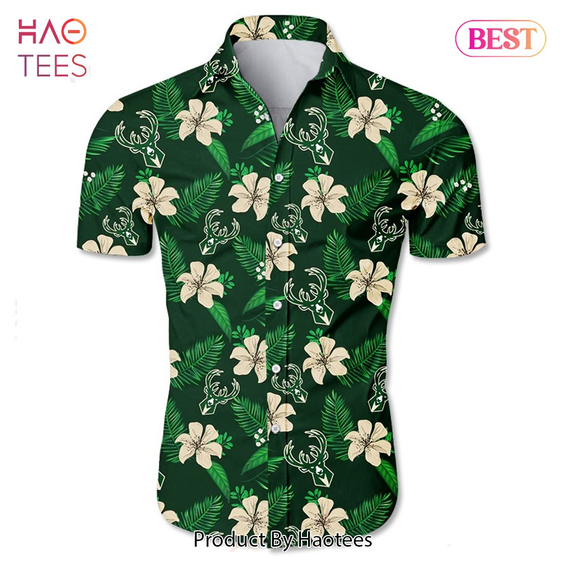 NEW FASHION 2023 Milwaukee Bucks Hawaiian shirt Tropical Flower summer NEW FASHION 2023 Milwaukee Bucks Hawaiian shirt Tropical Flower summer