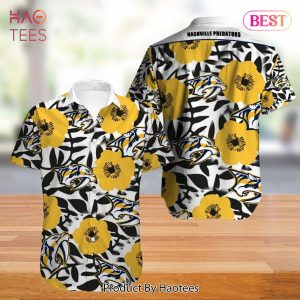 NEW FASHION 2023 Nashville Predators Hawaiian Shirt Tropical Flowers summer for fans