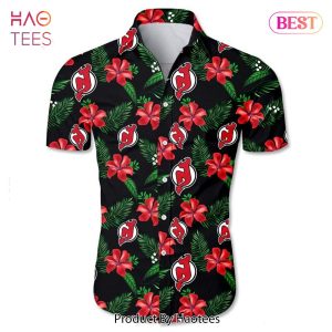 NEW FASHION 2023 New Jersey Devils Hawaiian Shirt Tropical Flower summer