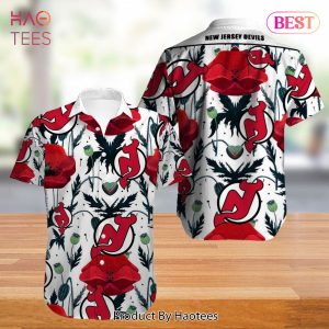 NEW FASHION 2023 New Jersey Devils Hawaiian Shirt Tropical Flowers summer for fans