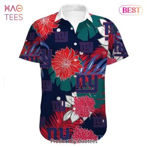 NEW FASHION 2023 New York Giants Hawaiian Shirt flower summer gift for fans