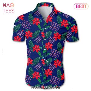 NEW FASHION 2023 New York Giants Hawaiian Shirt Tropical Flower summer