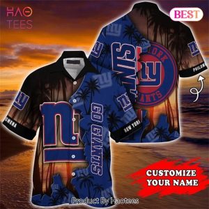NEW FASHION 2023 New York Giants Hawaiian Shirt tropical island personalized