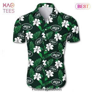 NEW FASHION 2023 New York Jets Hawaiian Shirt Tropical Flower summer