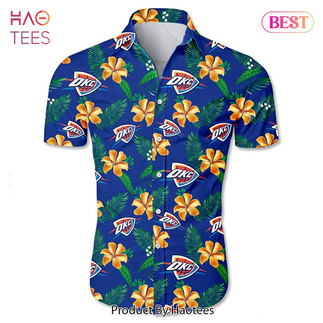 NEW FASHION 2023 Oklahoma City Thunder Hawaiian shirt Tropical Flower summer NEW FASHION 2023 Oklahoma City Thunder Hawaiian shirt Tropical Flower summer