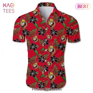 NEW FASHION 2023 Ottawa Senators Hawaiian Shirt Tropical Flower summer