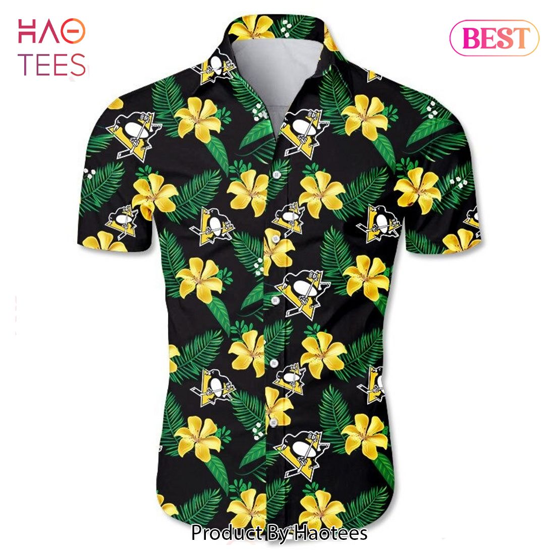 NEW FASHION 2023 Pittsburgh Penguins Hawaiian Shirt Tropical Flower summer NEW FASHION 2023 Pittsburgh Penguins Hawaiian Shirt Tropical Flower summer