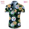 NEW FASHION 2023 Pittsburgh Steelers Hawaiian Shirt Short Sleeve Tropical Flower summer
