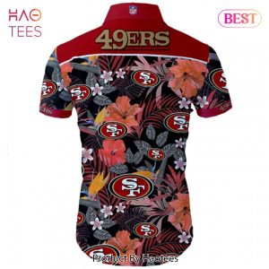 NEW FASHION 2023 San Francisco 49ers Hawaiian Shirt Tropical Flower Short Sleeve