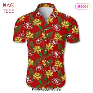 NEW FASHION 2023 San Francisco 49ers Hawaiian Shirt Tropical Flower summer