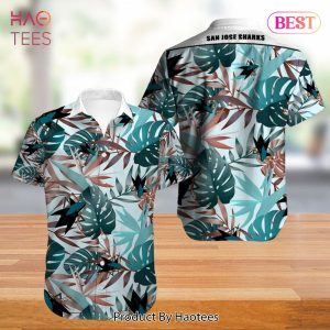 NEW FASHION 2023 San Jose Sharks Hawaiian Shirt Tropical Flowers summer for fans