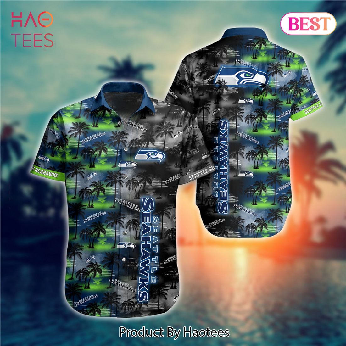 NEW FASHION 2023 Seattle Seahawks Hawaiian Shirts flower gift for