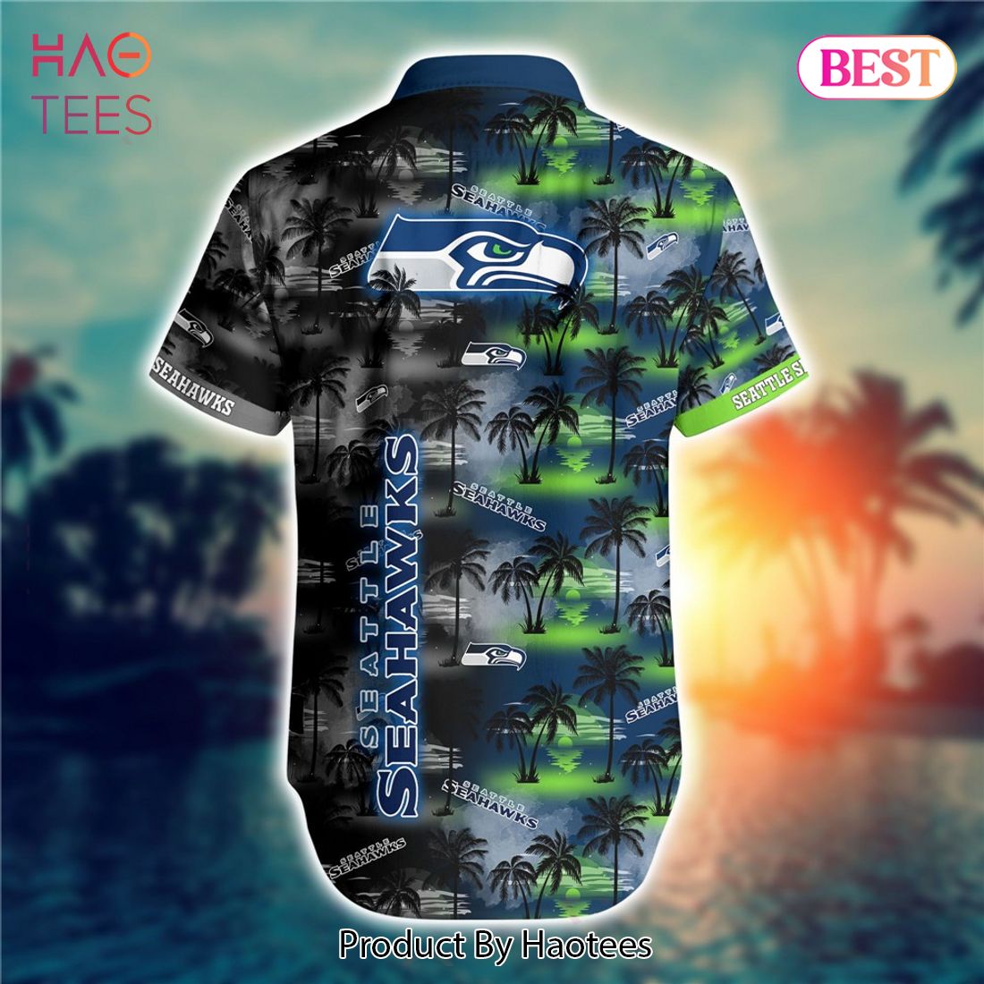 Seattle Seahawks Tropical Flowers For Fans Hawaiian Shirt and Short