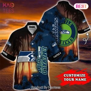 NEW FASHION 2023 Seattle Seahawks Hawaiian Shirts tropical island personalized