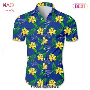 NEW FASHION 2023 St. Louis Blues Hawaiian shirt Tropical Flower summer