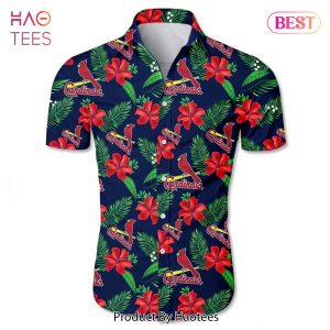 NEW FASHION 2023 St. Louis Cardinals Hawaiian shirt Tropical flower gift for fans