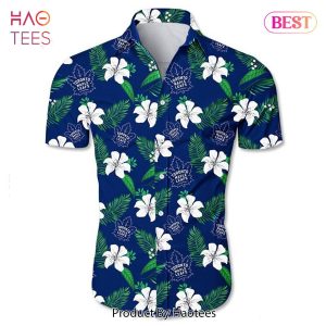 NEW FASHION 2023 Toronto Maple Leafs Hawaiian shirt Tropical Flower summer