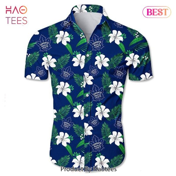 NEW FASHION 2023 Toronto Maple Leafs Hawaiian shirt Tropical Flower summer