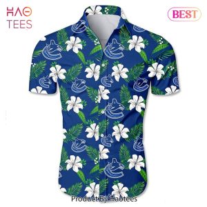 NEW FASHION 2023 Vancouver Canucks Hawaiian Shirt Tropical Flower summer