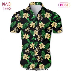 NEW FASHION 2023 Vegas Golden Knights Hawaiian Shirt Tropical Flower summer