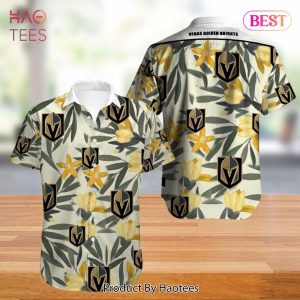 NEW FASHION 2023 Vegas Golden Knights Hawaiian Shirt Tropical Flowers summer for fans