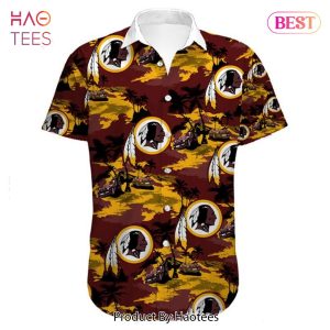 NEW FASHION 2023 Washington Football Team Hawaiian Shirt flower summer gift for fans