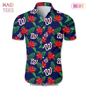 NEW FASHION 2023 Washington Nationals Hawaiian Shirt Tropical flower gift for fans